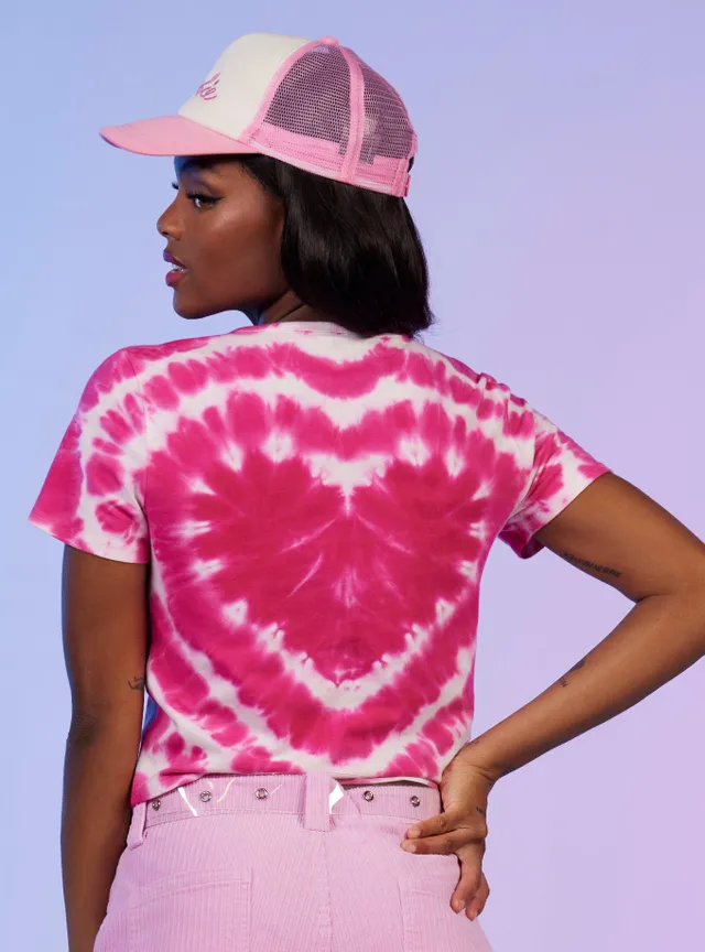 Hot Topic Barbie Logo Heart Tie-Dye Girls Baby T-Shirt