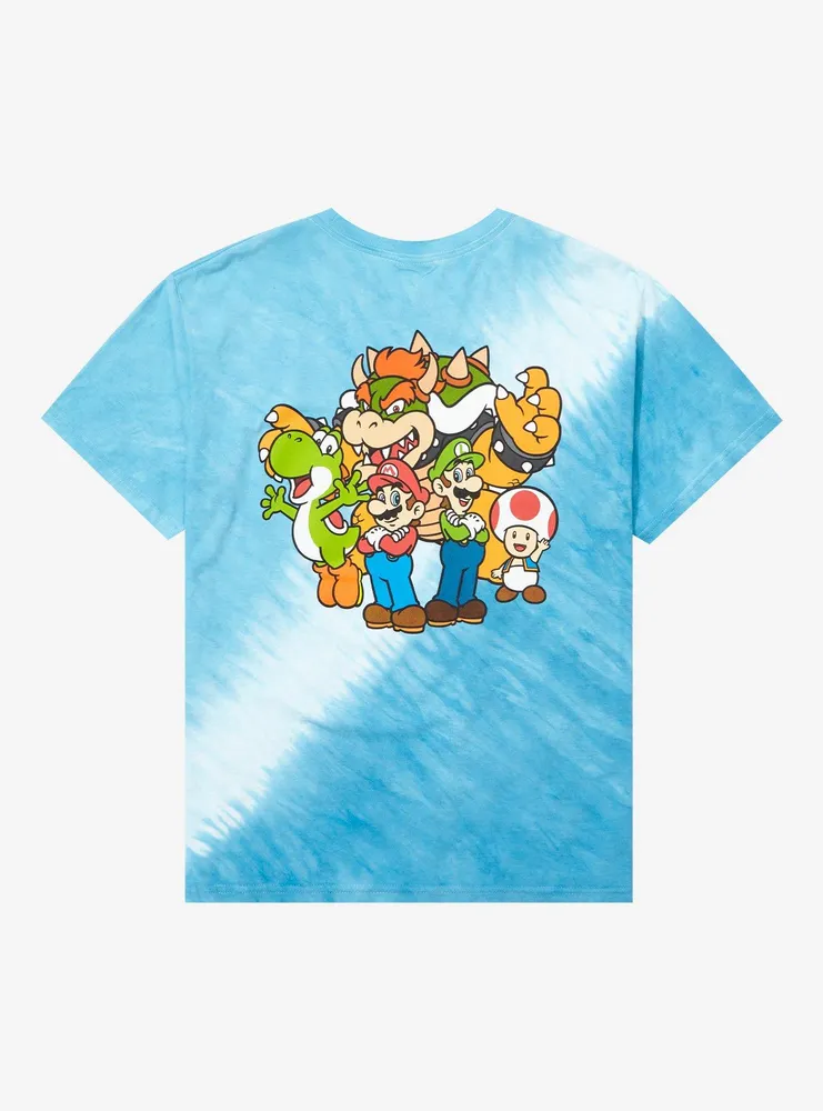 Nintendo Super Mario Bros. Icons Tie-Dye T-Shirt