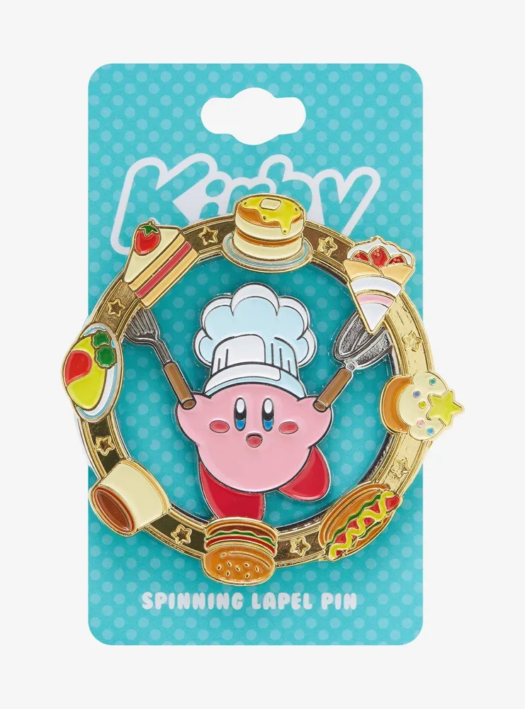 Nintendo Kirby Chef Food Spin Enamel Pin - BoxLunch Exclusive