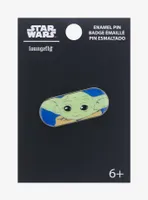 Loungefly Star Wars The Mandalorian Grogu Oval Enamel Pin - BoxLunch Exclusive