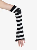 Black & White Stripe Star Arm Warmers