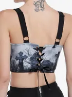 Thorn & Fable Graveyard Lace-Up Girls Crop Corset