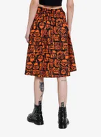 Social Collision Zombie Grid Retro Skirt