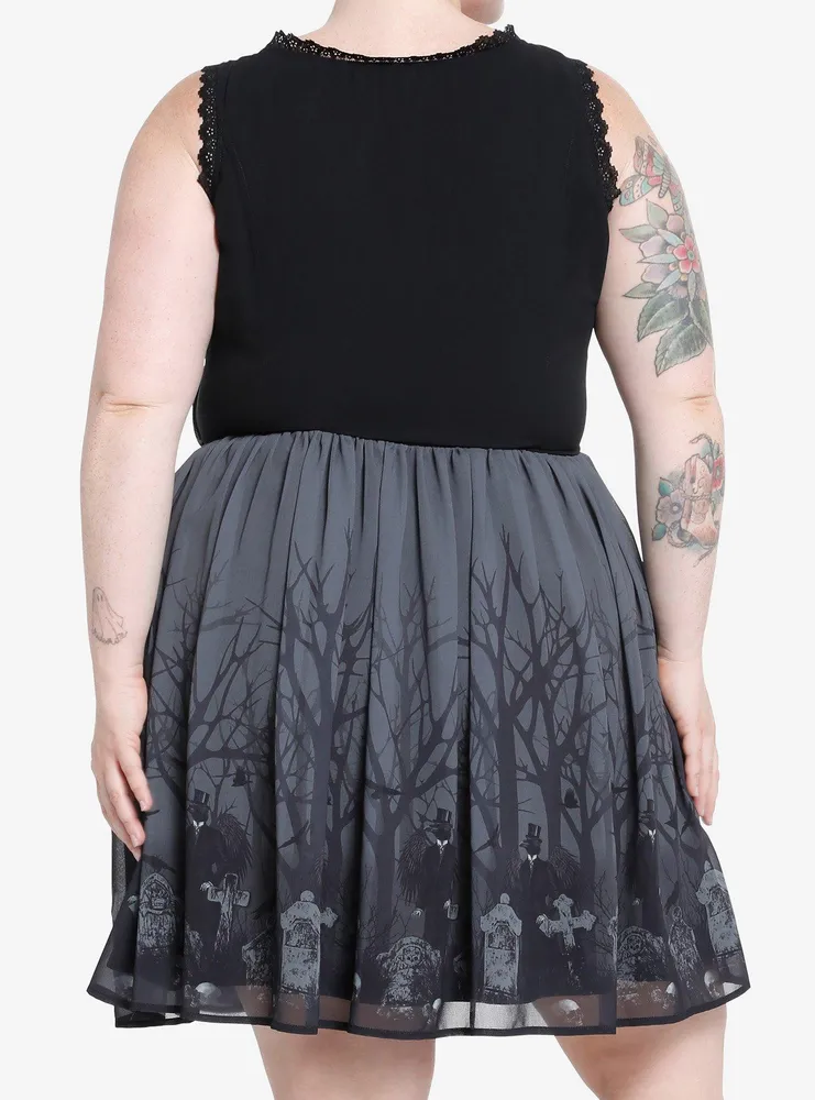 Thorn & Fable Cemetery Scene Dress Plus