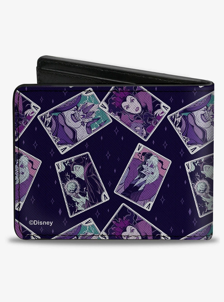 Disney Villains Card Poses Collage Bifold Wallet