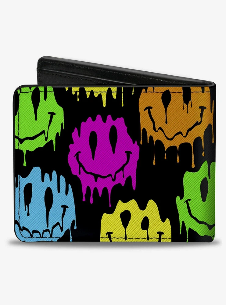 Smiley Face Melted Repeat Bifold Wallet