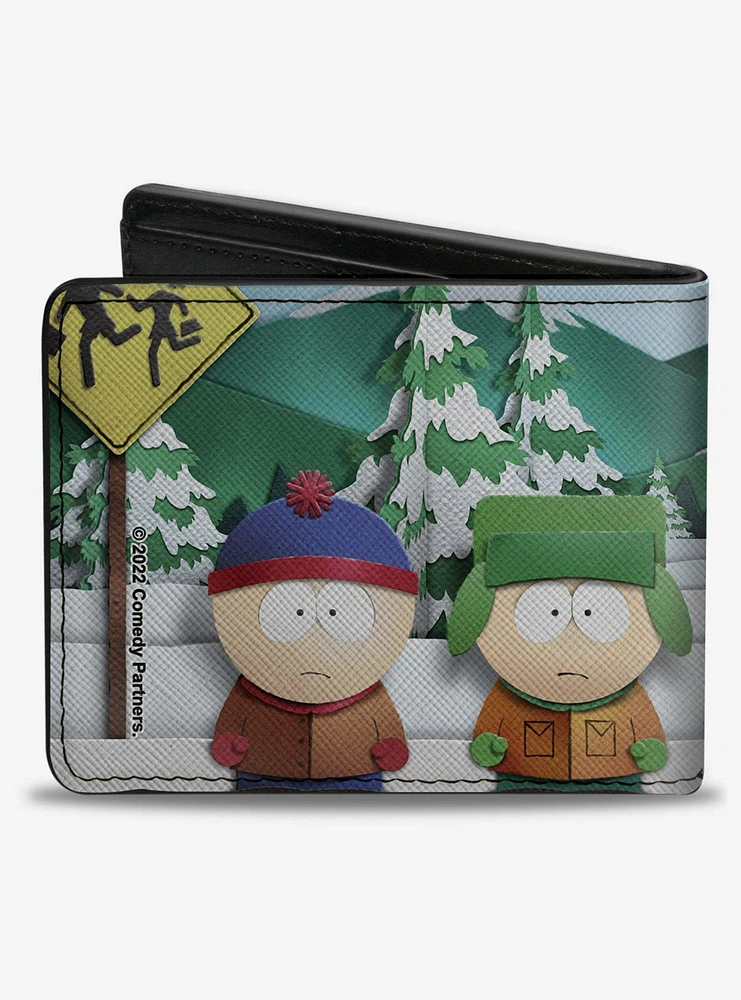 South Park Bus Stop Boys Group Pose Bifold Wallet