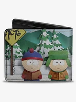 South Park Bus Stop Boys Group Pose Bifold Wallet