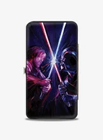 Star Wars Obi Wan Kenobi and Darth Vader Battle Clash Hinged Wallet