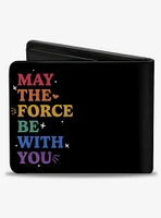 Star Wars Pride May the Force Be With You Quote Bifold Wallet