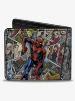 Marvel Spider-Man Beyond Amazing Character Collage Bifold Wallet