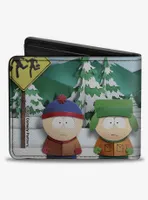 South Park Bus Stop Boys Group Pose Bifold Wallet