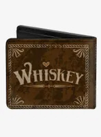 Western Whiskey Heart Repeat Bifold Wallet