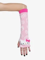 Hello Kitty Pink Plush Arm Warmers