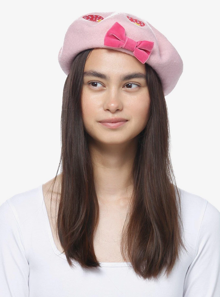 Hello Kitty Strawberry Bow Beret