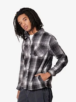 Black And White Heavy Flannel Shacket