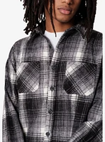 Black And White Heavy Flannel Shacket