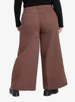 Social Collision Brown Punk Graphics Carpenter Pants Plus