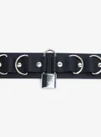 Black & Silver D-Ring Belt