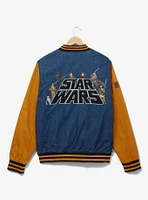 Star Wars Logo Denim Varsity Jacket - BoxLunch Exclusive