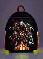 Loungefly Killer Klowns From Outer Space Circus Glow-In-The-Dark Mini Backpack