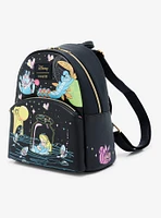 Loungefly Disney Alice In Wonderland Glow-In-The-Dark Characters Mini Backpack