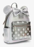 Loungefly Disney100 Minnie Mouse Platinum Mini Backpack