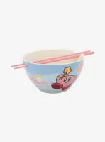 Nintendo Kirby Clouds Ramen Bowl With Chopsticks