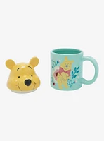 Disney Winnie the Pooh Floral Mug with Figural Lid