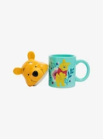 Disney Winnie the Pooh Floral Mug with Figural Lid