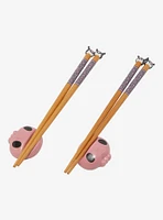 Sanrio Kuromi Chopstick & Rest Set