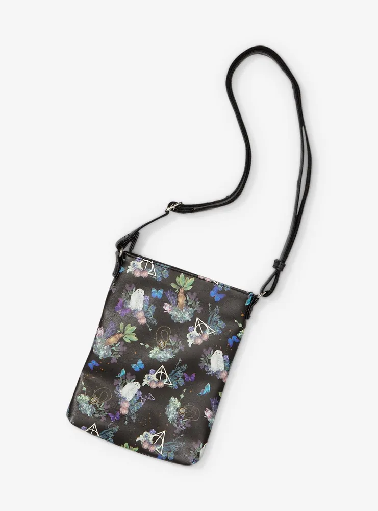 Harry Potter Dark Floral Crossbody Bag