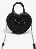 Black Lolita Heart Crossbody Bag