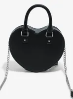 Black Lolita Heart Crossbody Bag