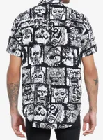 Zombie Faces Woven Button-Up