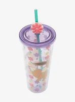 Pokemon Eevee Floral Acrylic Travel Cup