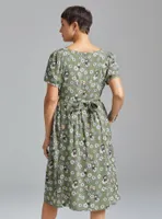 the Lord of Rings Allover Character Floral Print Button-Up Midi Dress - BoxLunch Exclusive