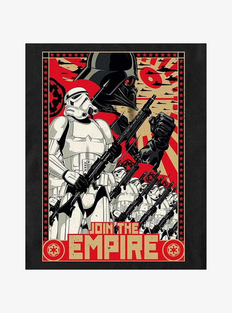 Star Wars Join The Empire Propaganda Poster Big & Tall T-Shirt