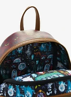 Loungefly Disney The Haunted Mansion Stretching Room Portraits Glow-in-the-Dark Mini Backpack