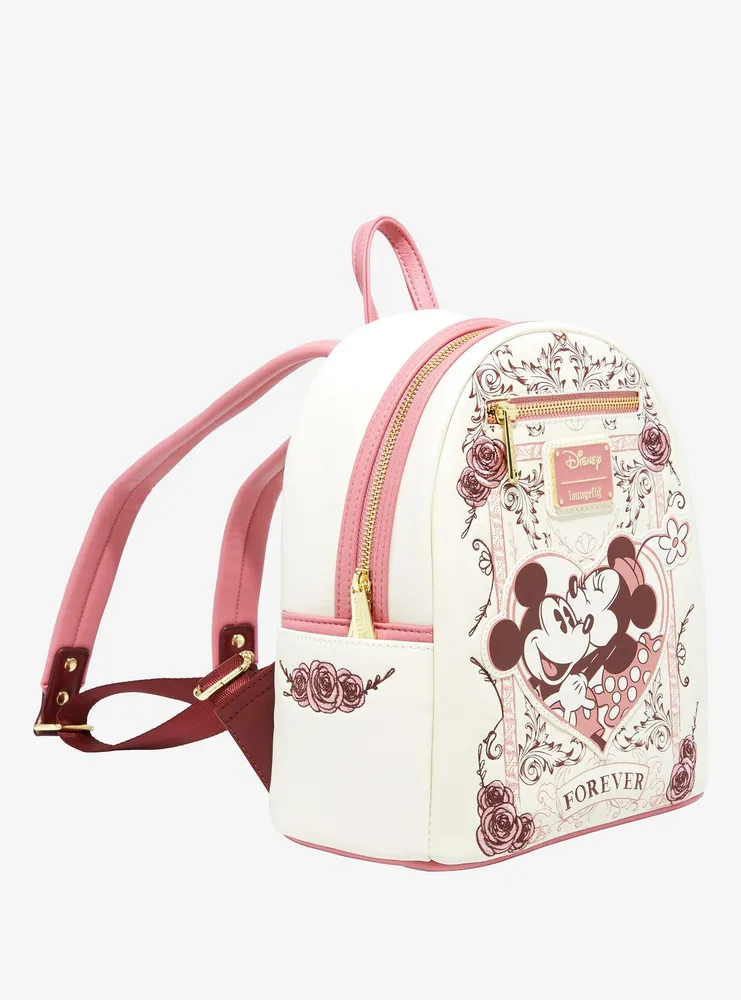 Boxlunch Loungefly Disney Mickey and Minnie Mouse Forever Floral