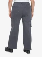 Social Collision Grey Star Cargo Pants Plus