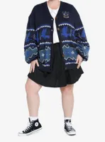 Harry Potter Ravenclaw Fair Isle Girls Cardigan Plus