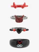 Kuromi Devil Ring Set