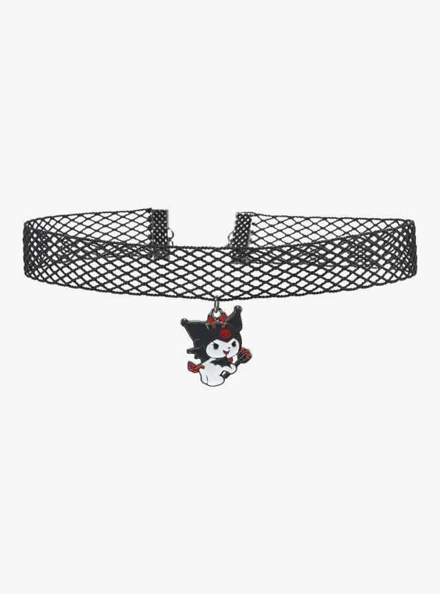 Hot Topic Kuromi Devil Fishnet Choker