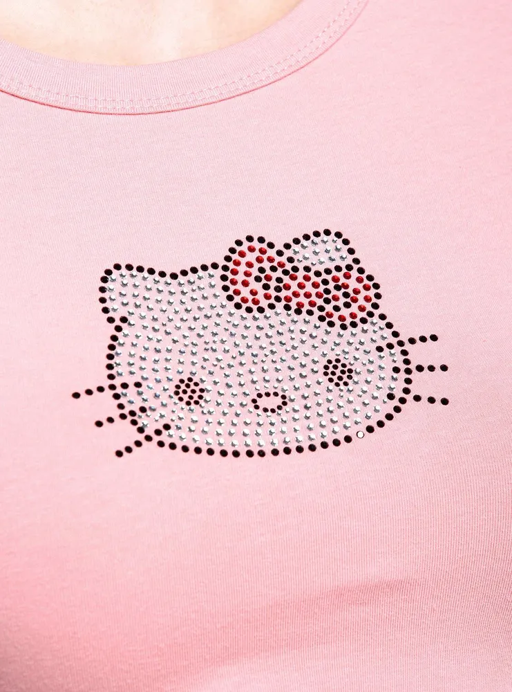 Hello Kitty Pink Rhinestone Girls Baby T-Shirt