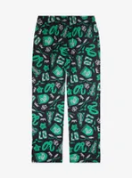 Harry Potter Slytherin Quidditch Allover Print Plus Sleep Pants - BoxLunch Exclusive