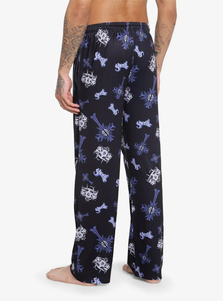 Ghost Icons Allover Print Pajama Pants