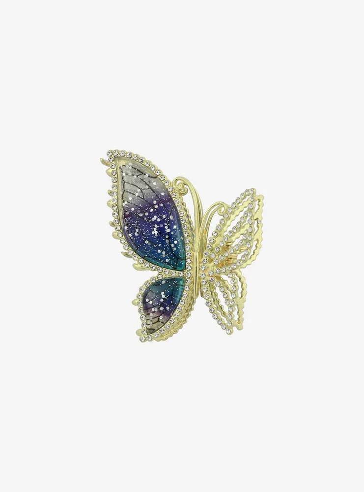 Cosmic Aura Butterfly Claw Hair Clip