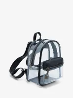 Clear Black Mini Backpack