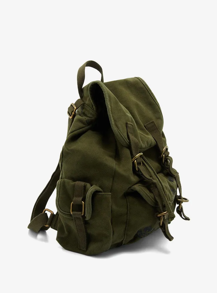 Green Fairy Grunge Slouch Mini Backpack